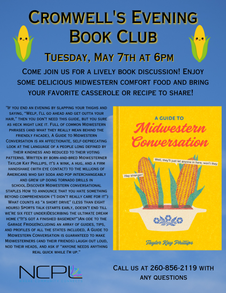 Image for event: Cromwell Evening Book Club