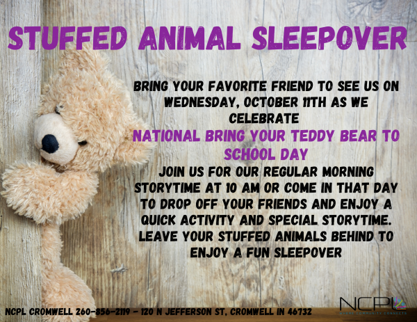 Image for event: Stuffed Animal Sleepover