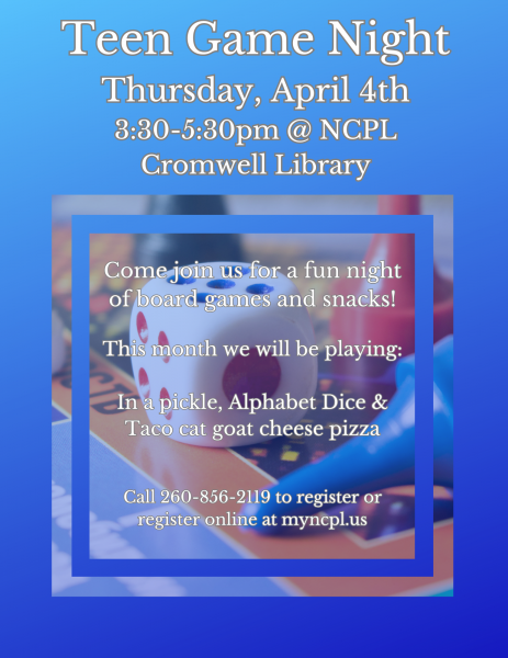 Image for event: Cromwell Teen Game Night